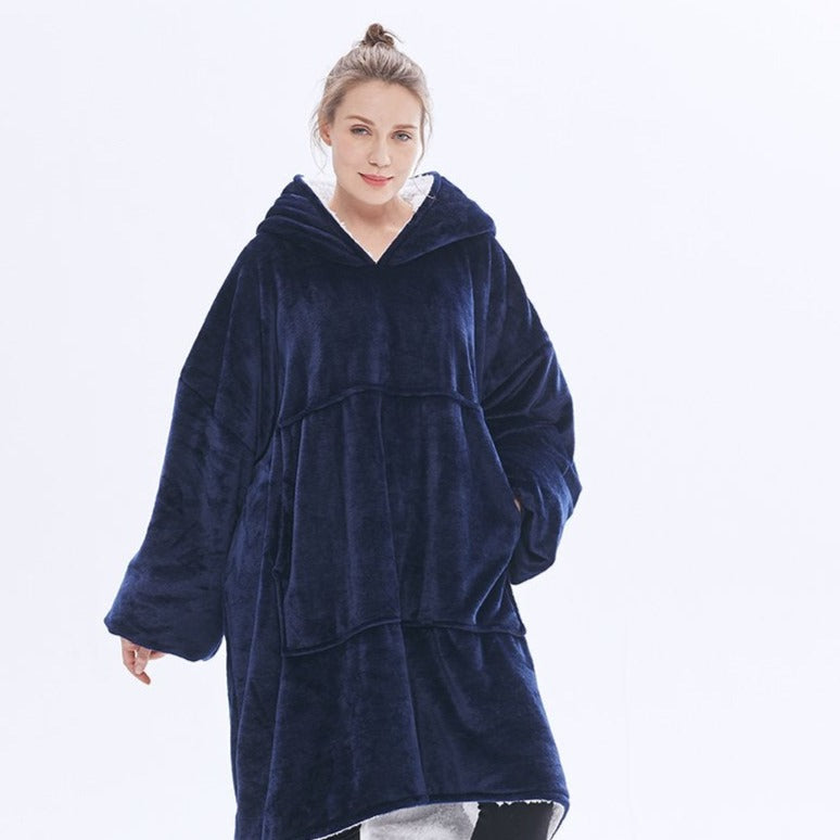 Fleece hot sale hoodie blanket